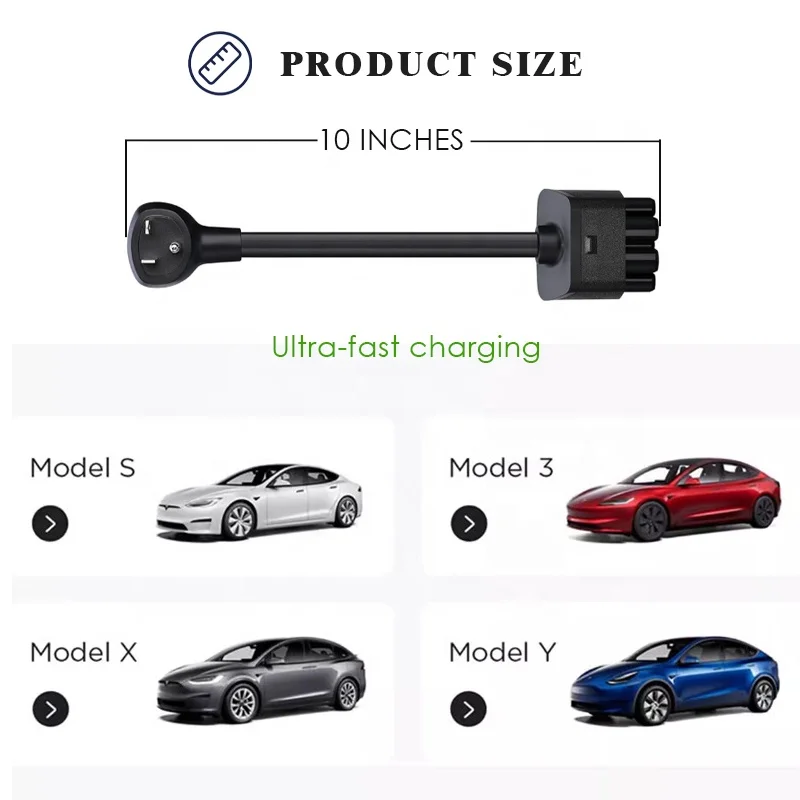 محول NEMA 5-20 هو شاحن متنقل Tesla Gen 2 حصريًا حتى يمكنك الاتصال بكابل طاقة مخرج 120 VAC 5-20 #4