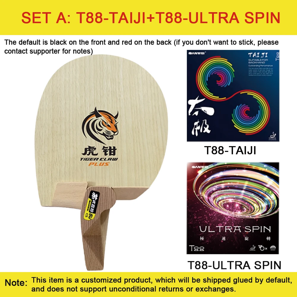 Original SANWEI Table Tennis Blade Su Style Tiger Claw Plus Series Penhold Racket Ping Pong Blade Professional Ping Pong Paddles image 3