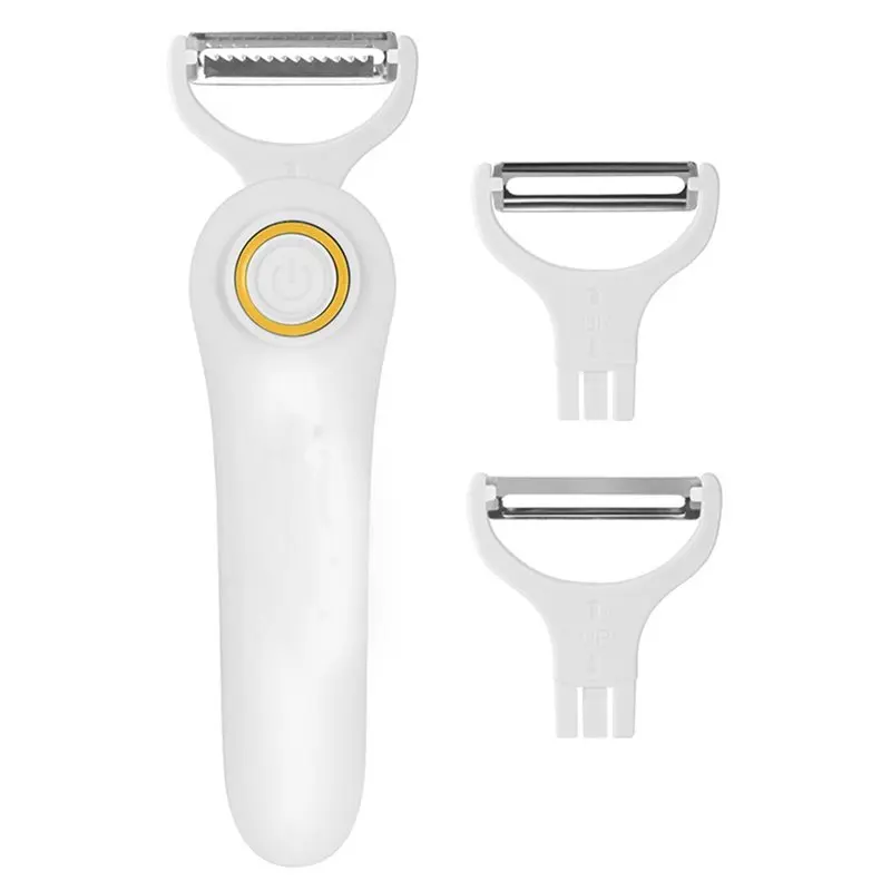 

Электрическая овощечистка для фруктов, овощей, многофункциональная ручная картофелечистка, профессиональный набор, кухонная овощечистка, слайсер с 3 запасными лезвиями