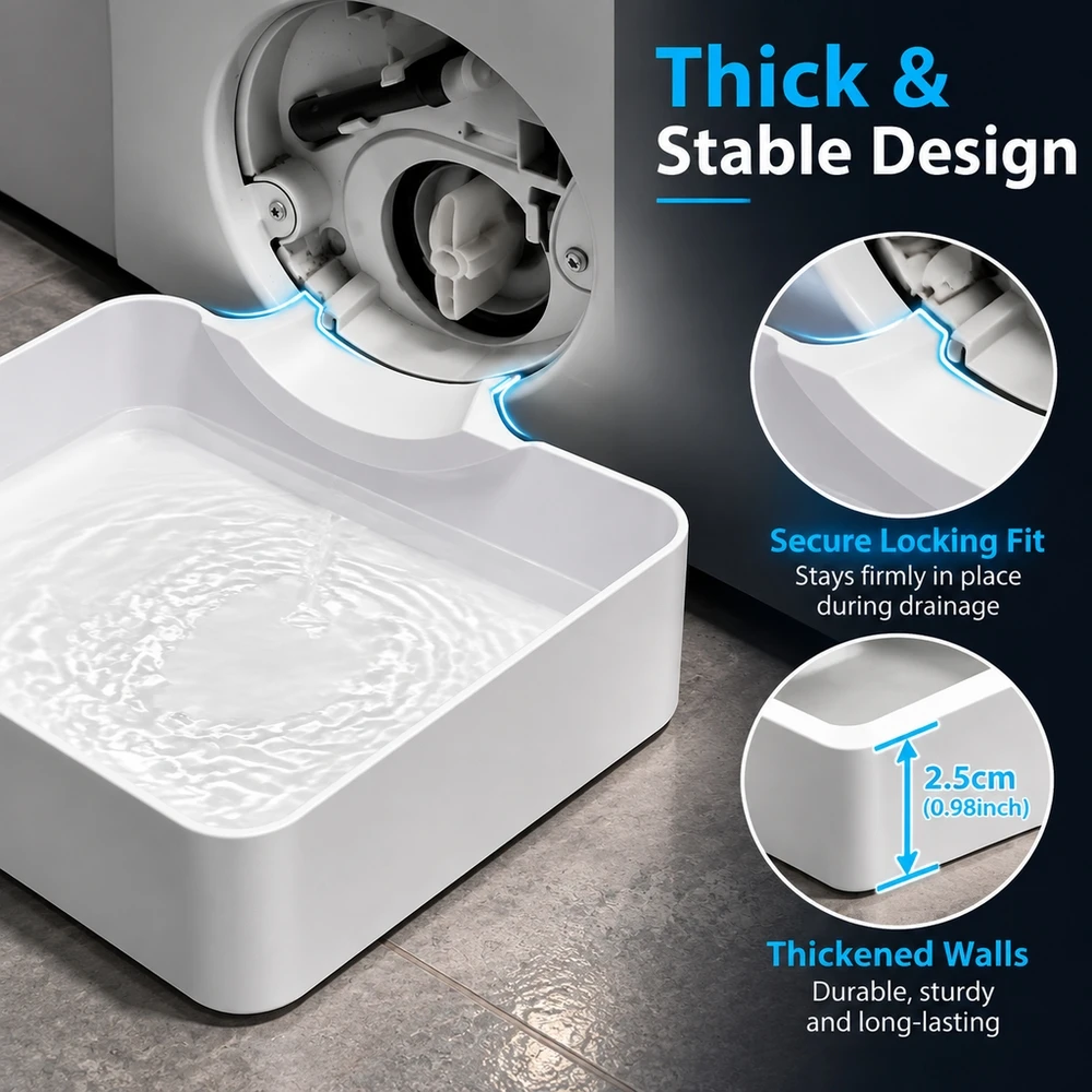 Washing Machine Thick Leak Proof Tray Anti Slip Floor Protection Base Support Collection Pan for Bosch Siemens Brands
