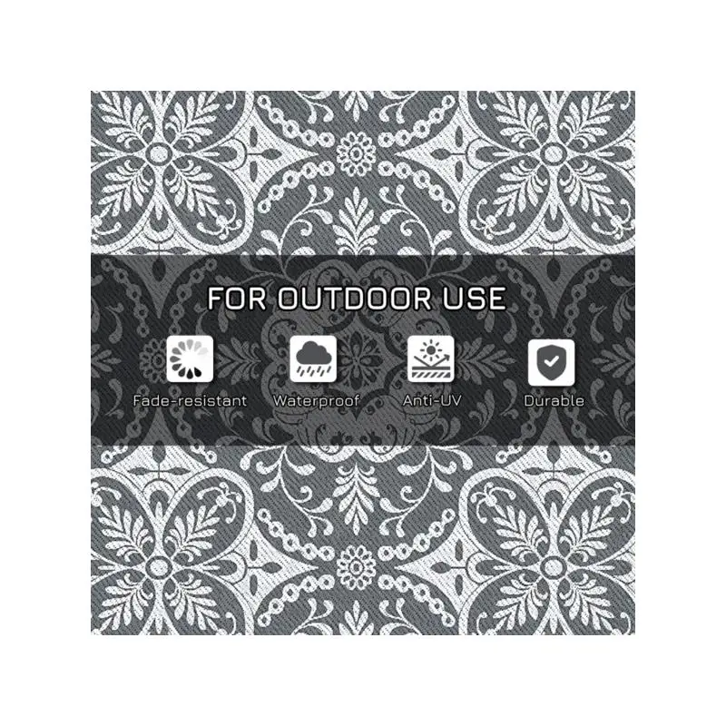 سجادة خارجية قابلة للعكس للباحات والطوابق، مقاومة للماء وسهلة التنظيف، مثالية لأي مساحة خارجية #5