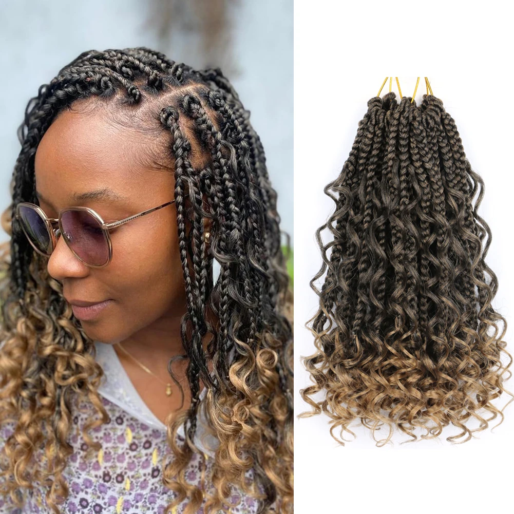 

10Inch Curly Synthetic Fluffy Spring Twist Hair Ends Passion Twist For Braiding Hair Extensions For women