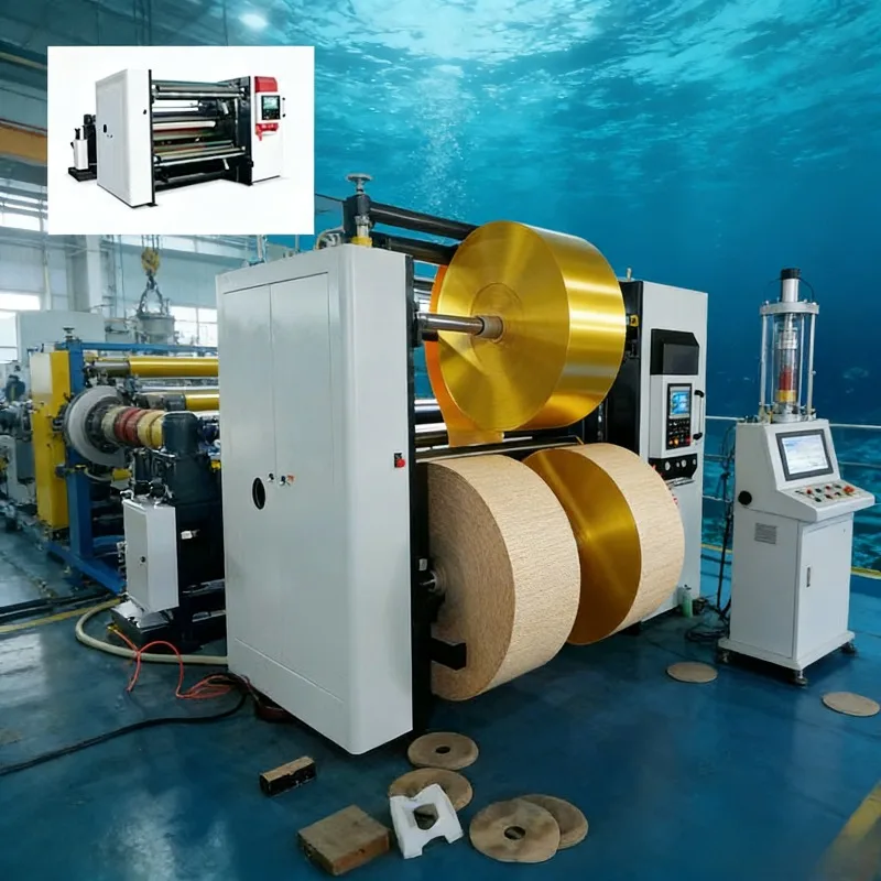 Slitting and Rewinder Machine With Automatic Die-cutting Paper Folding Machine