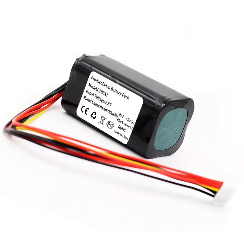 New 7.2V 6800mAh C196A1 Battery For Marshall Kilburn II V2 7252-XML-SP 2 Gen Bluetooth Speaker 7-wire Plug