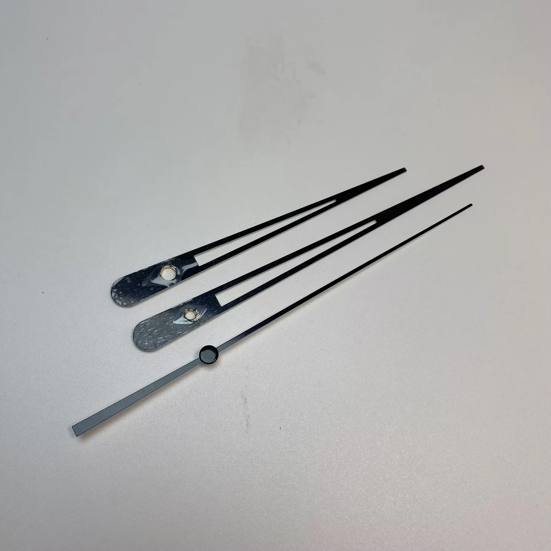 S Shaft 145mm Long Black Clock Hands (Just Hands) Lightweight Aluminum for Large Wall Clock DIY Repair Fit Standard Movement