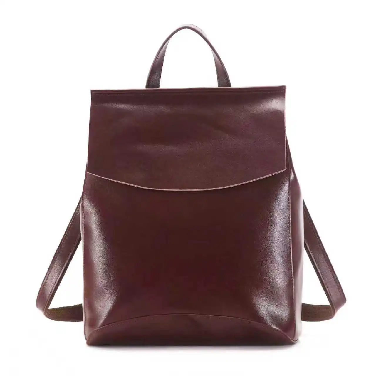 

Women's Genuine Cowhide Leather Black Backpack Large Capacity Dual-use Single/double Shoulder Coffe Bag for Woman Brown 2026 New