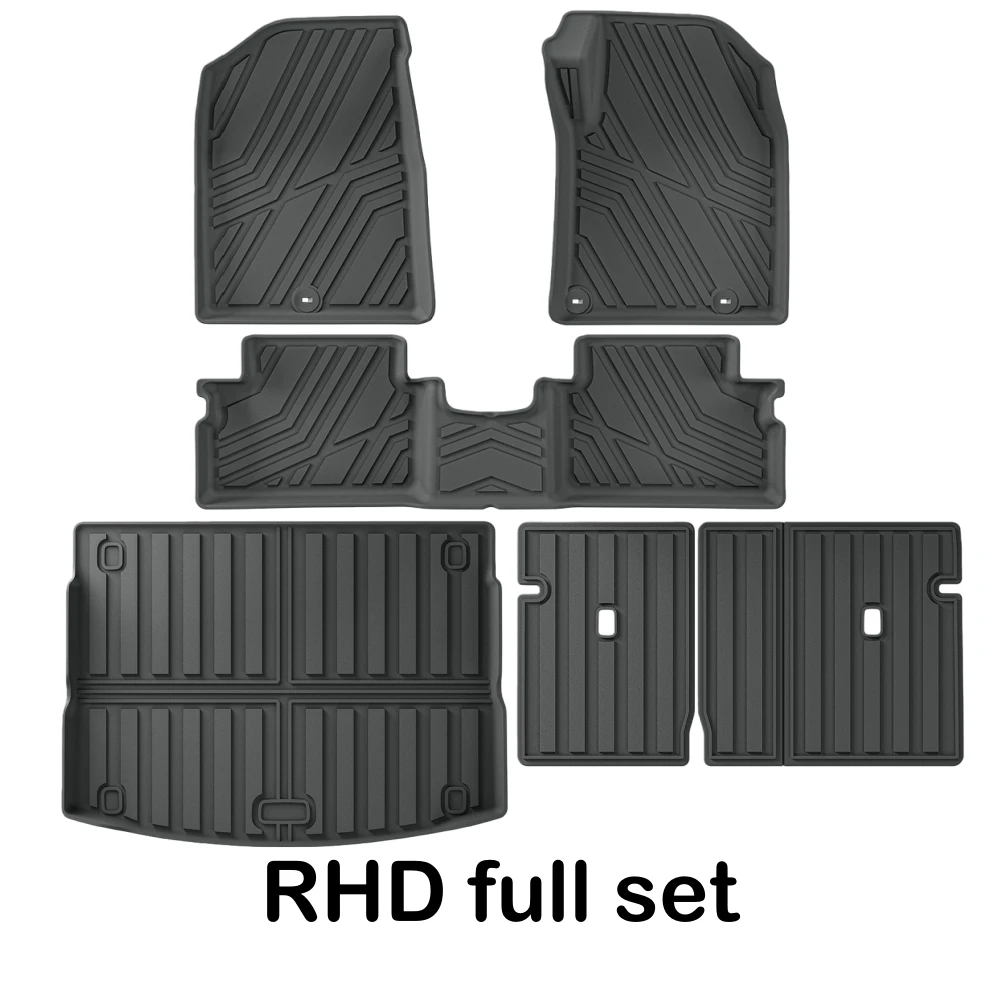 Für Hyundai i30 N 2021-2025 RHD i30 Limousine N Autoteppiche Kofferraummatte Rückenlehnenmatte Allwetter-TPE 3D-Fußmatten Gas – Detail 9