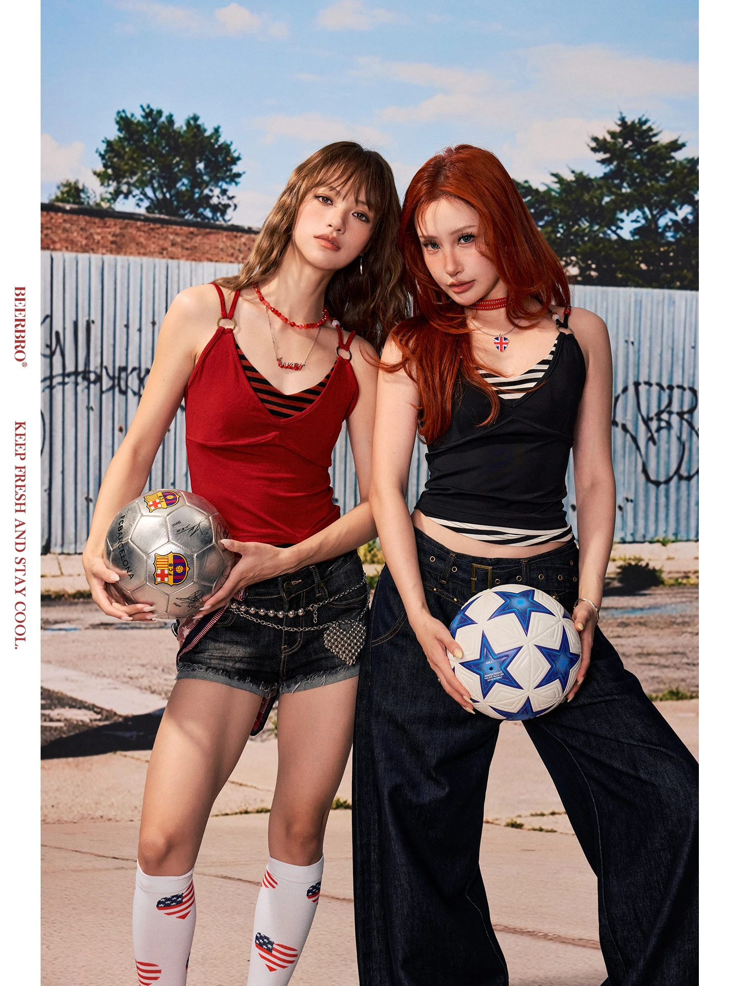 Cool Spicy Playground Adjustable Strapless Crop Top with Built-in Chest Pad Skin-friendly Fake Two-pieced Design Casual Wear