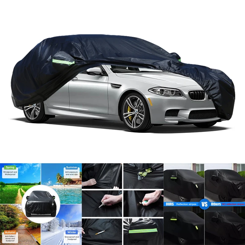 

For BMW M5 All-Weather Car Covers 6-in-1 Waterproof Dustproof UV Proof Snowproof Scratch Resistant Protection