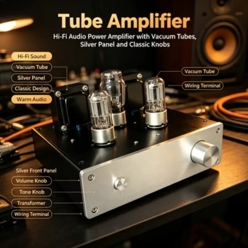 6N8P Tube Preamplifier SRPP Circuit Hand Wired Board Compatible With 6SN7 Vacuum Tube For HiFi Audio Sound Amplifier System