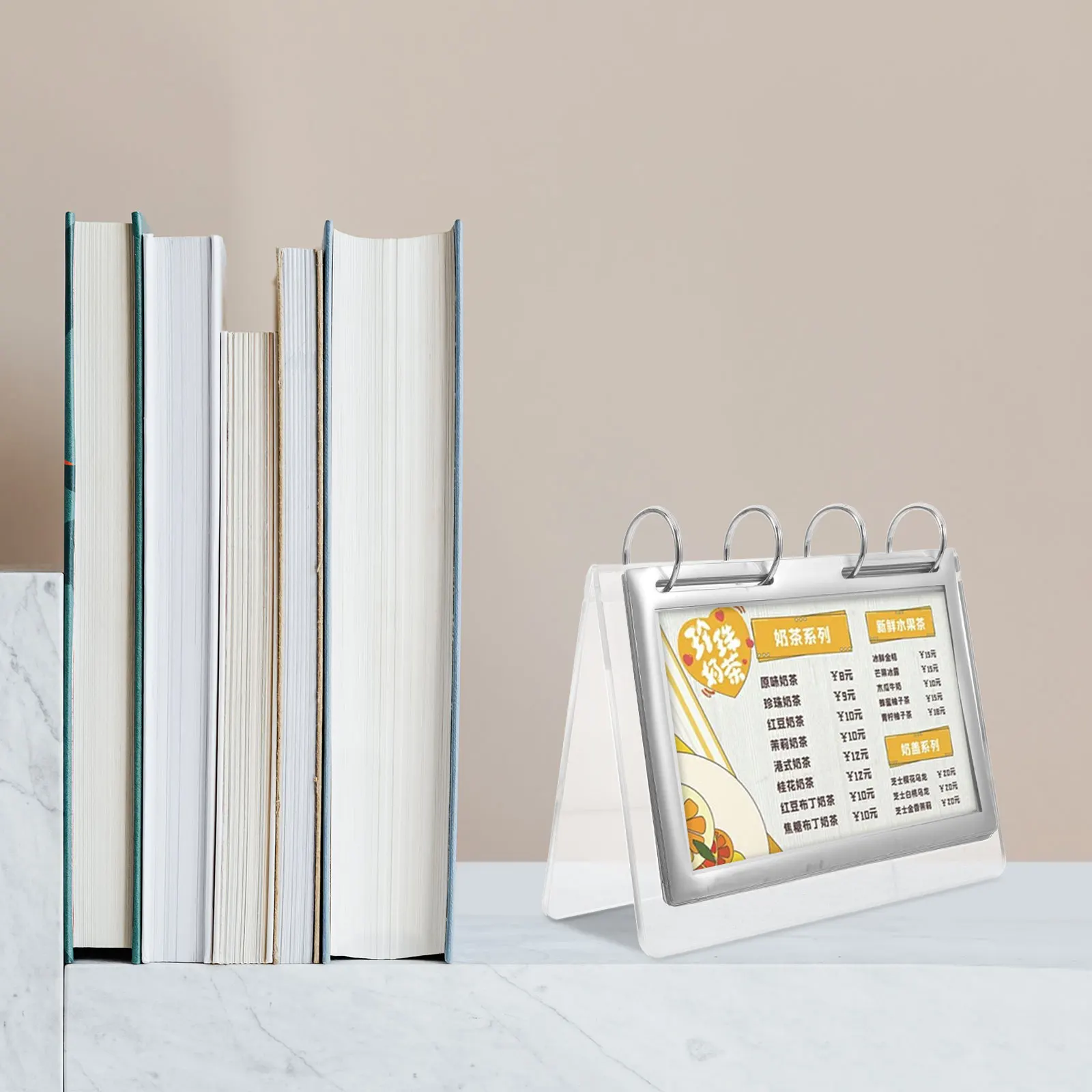

Acrylic Display V Shape 132x175mm Transparent Menu Picture Holders For Tables Holder for Table Sign Poster Rack Storage Display