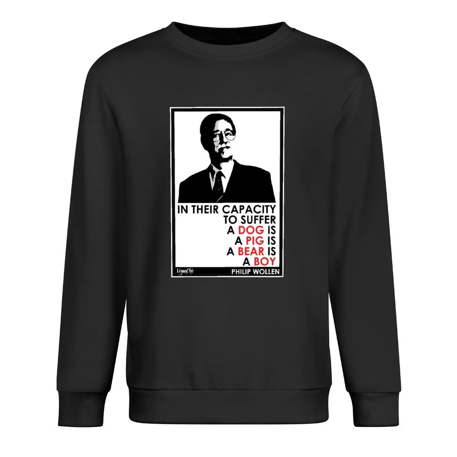 

VeganChic ~ Philip Wollen Inspire Pullover men's sweat-shirt fashion men autumn new products japanese style men sweatshirt