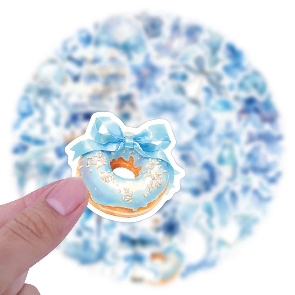 10/30/60 stücke INS Stil Blau Nette Cartoon Graffiti Aufkleber Ästhetische DIY Notebook Telefon Koffer Kawaii Dekoration Aufkleber abziehbilder