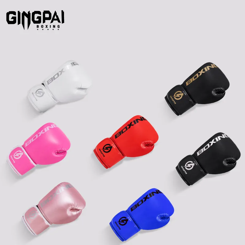 

4/6/8/10/12 унций боксерские перчатки профессиональные для взрослых Санда Муай Тай боевые перчатки для мужчин и детей тренировочный мешок с песком Free Fight MMA