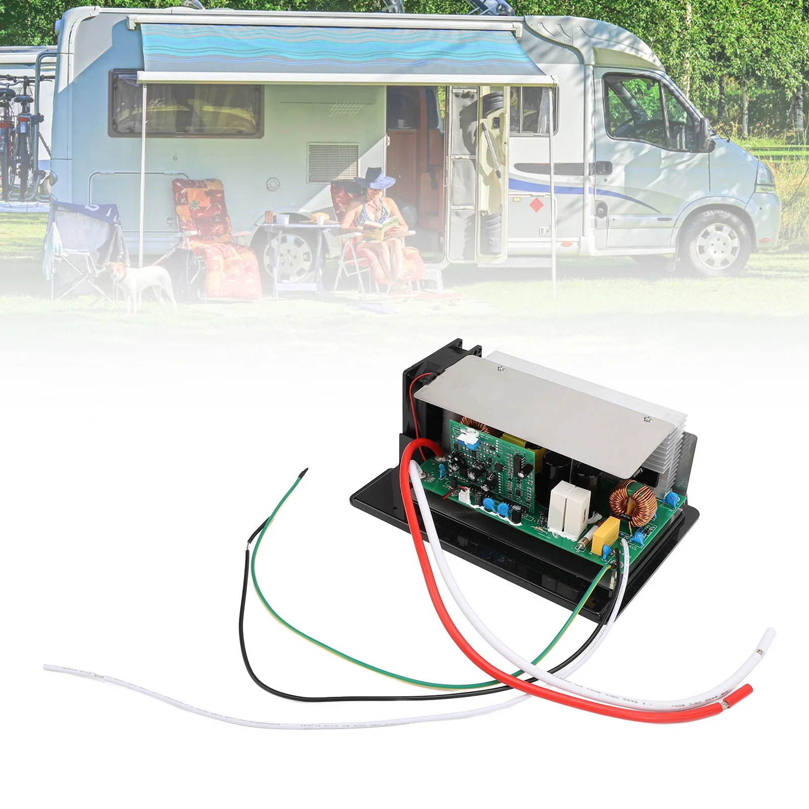 55A RV محول طاقة AC105‐130V 3 مراحل الشحن الذكي WF 8955 MBA اللوحة الرئيسية الجمعية لبطارية RV 12 فولت #5