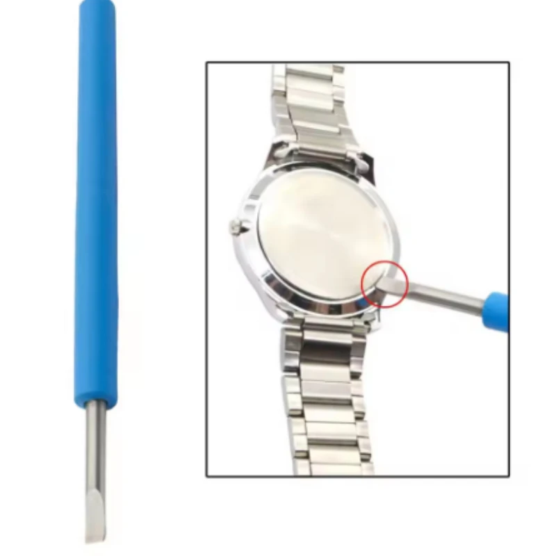 1Pc Watch Back Case Opener Pry Knife Press-fit Back Cover Remover for Watch Clock Battery Replacement Maintenance Repair Tool