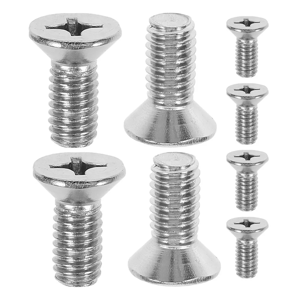 

8Pcs Brake Disc Rotor Screws Stainless Steel Retaining Fasteners for Front Rotors Car Brake Disc Bolts Secure Fixing Screws Kit