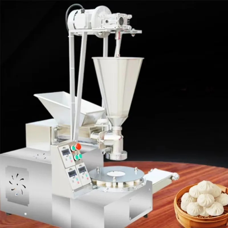2026Automatic Steamed Bun Making Machine Momo Filling Stuffed Bun Meat Pao Forming Machine Baozi Making Machine