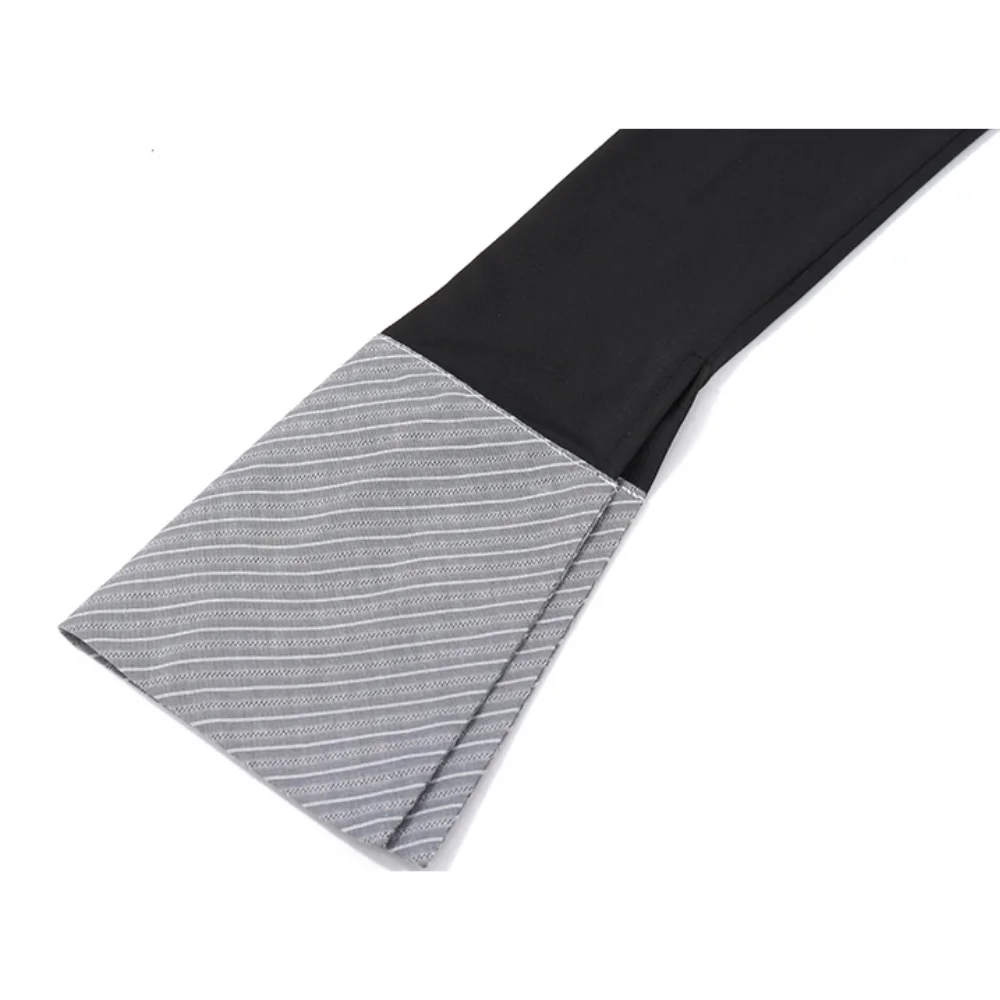 2025 가을 스트라이프 폴로 칼라 대비 크롭 탑 슬림핏 바디콘 니트 탑 - 클럽/스트리트웨어/데일리웨어를 위한 매운 소녀 의상