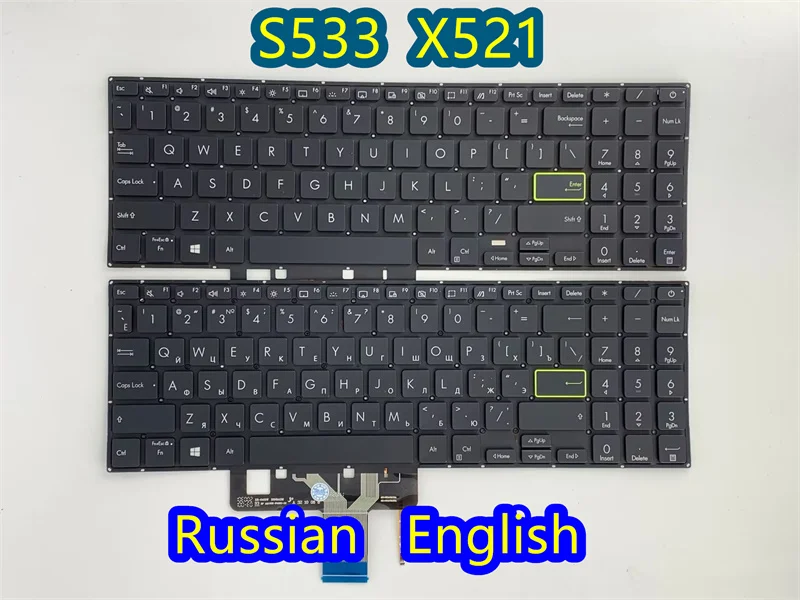 

RU/US/SP/LA laptop keyboard for ASUS VivoBook E510M S533EA S533FA S533FL S533JQ S5600F S533 X521 X521F Backlight