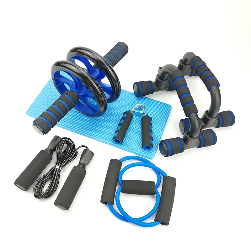 5 pces/4 pces roda abdominal push-up suporte pular corda aperto fortalecedor ab rolo exercício em casa ginásio fitness instrutor muscular