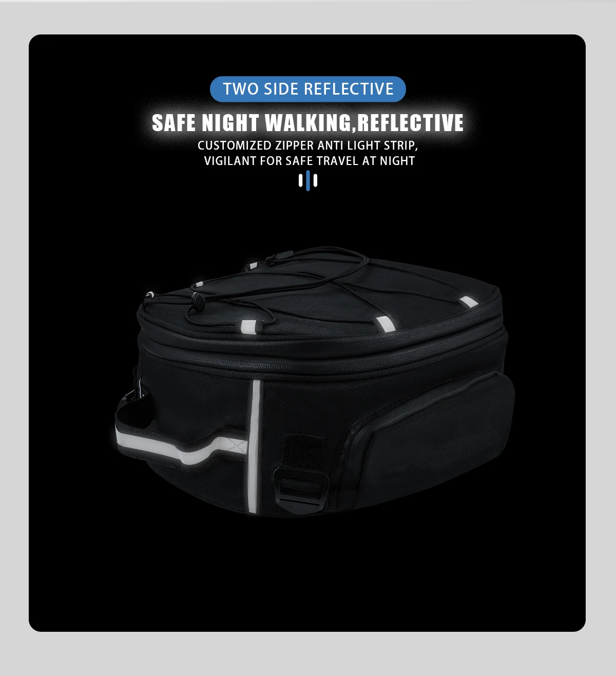 Nuevos accesorios para motocicleta, bolsas traseras impermeables de nailon negro, bolsas de asiento trasero, bolso de mano para BMW R1300GS R 1300 GS R1300 GS r1300gs