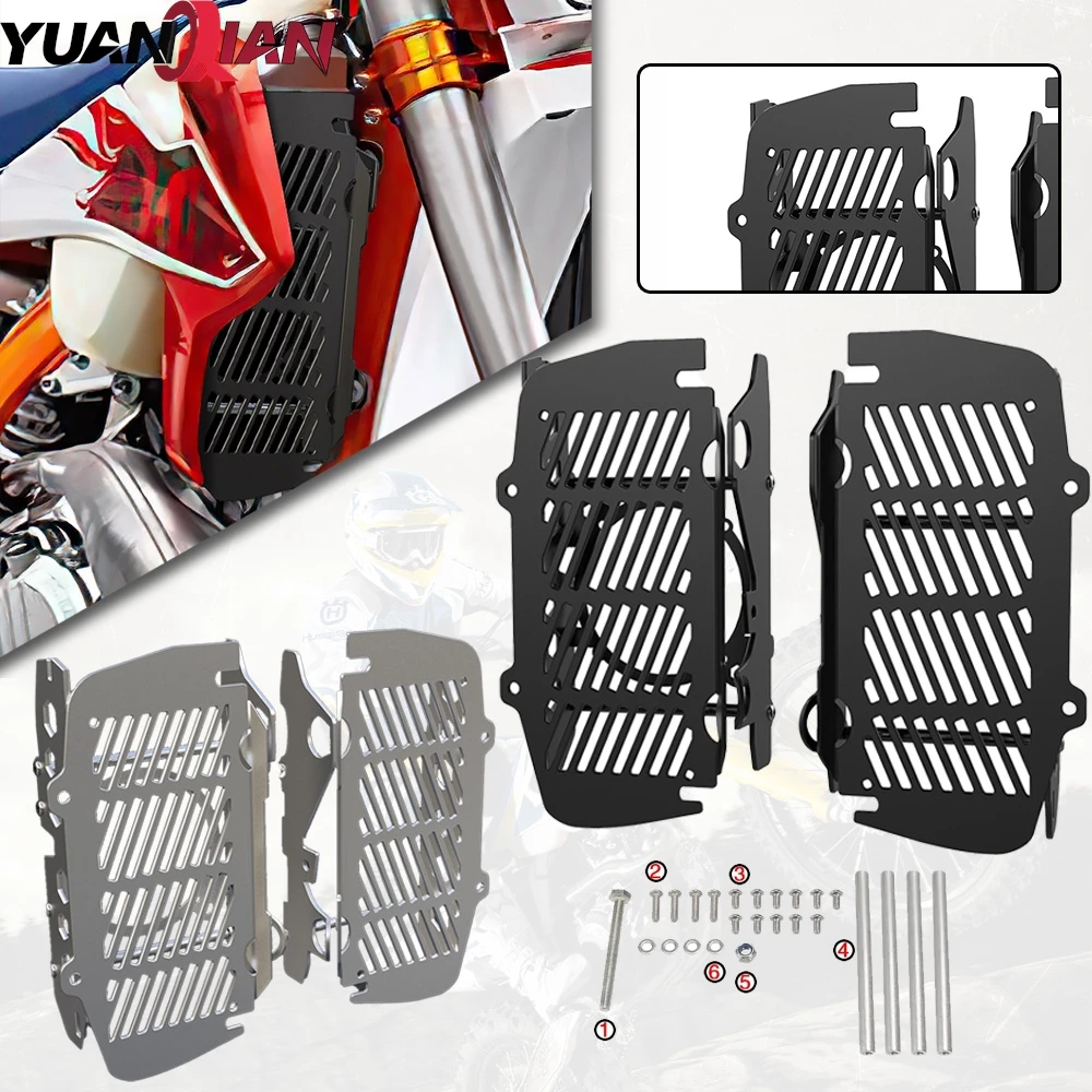 

FOR EXC XC SX SX-F XCW TPI 2T 4T 125 150 250 300 350 450 500 2019 2020 2021 2022 20232024 Motorcycle Radiator Grille Guard Cover