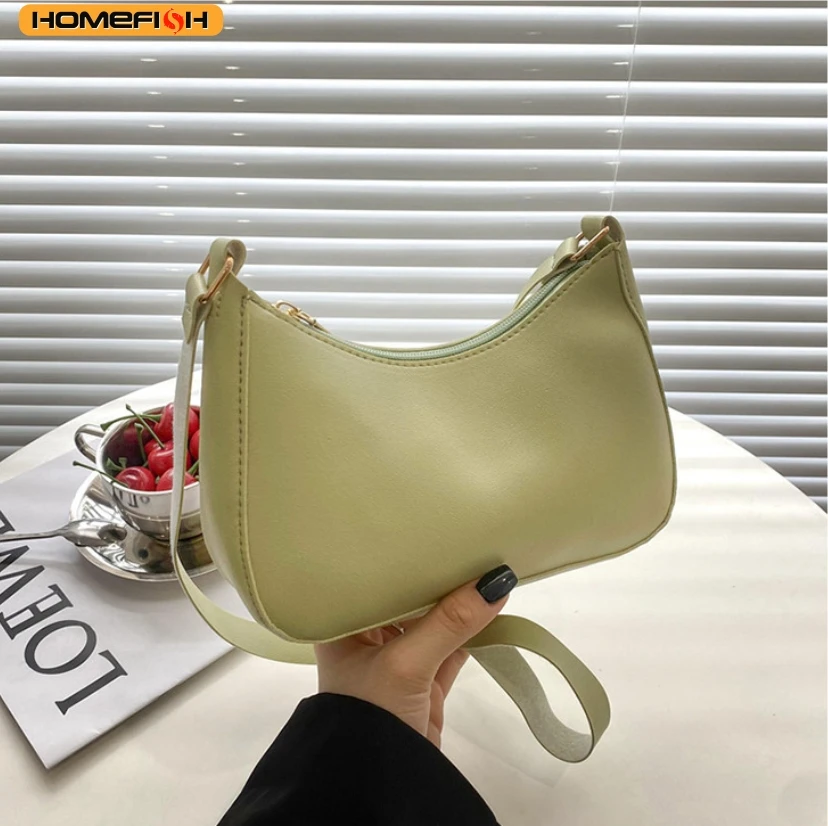 

Fashion PU Leather Bags for Women Armpit Handbag Female Small Underarm Messenger Bag Purse