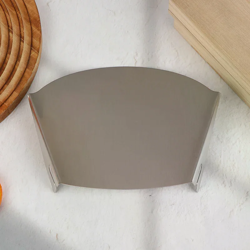 Stainless Steel Pouring Chute Shield For Mixers Universal Splash Guard Food Processor Attachment Safety Shield For Kitchen
