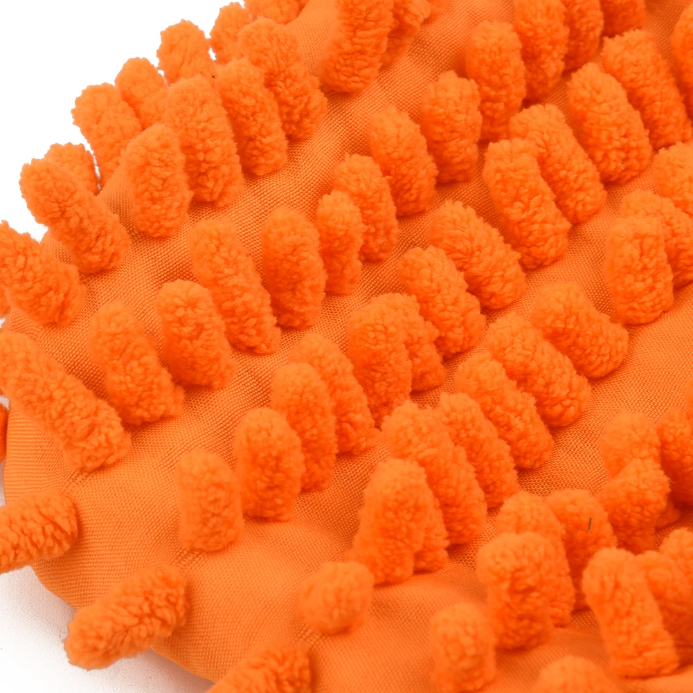 Car Wash Microfiber Chenille Gloves Thick Coral Fleece 5 Color Random DIY Carwash Household Car Washing Cleaning Anti-Scratch