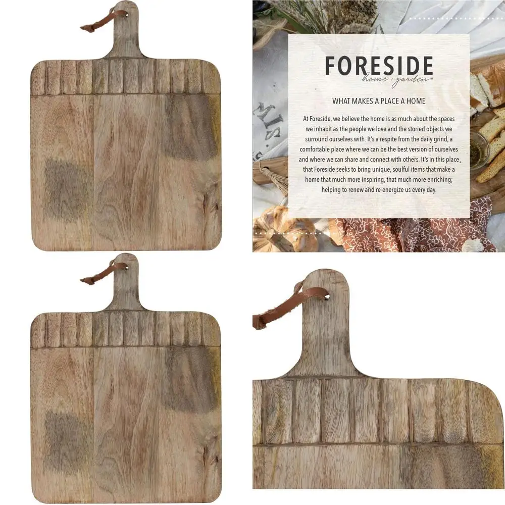 

Прямоугольная деревянная сервировочная доска ручной работы — широкая для домашнего и сада