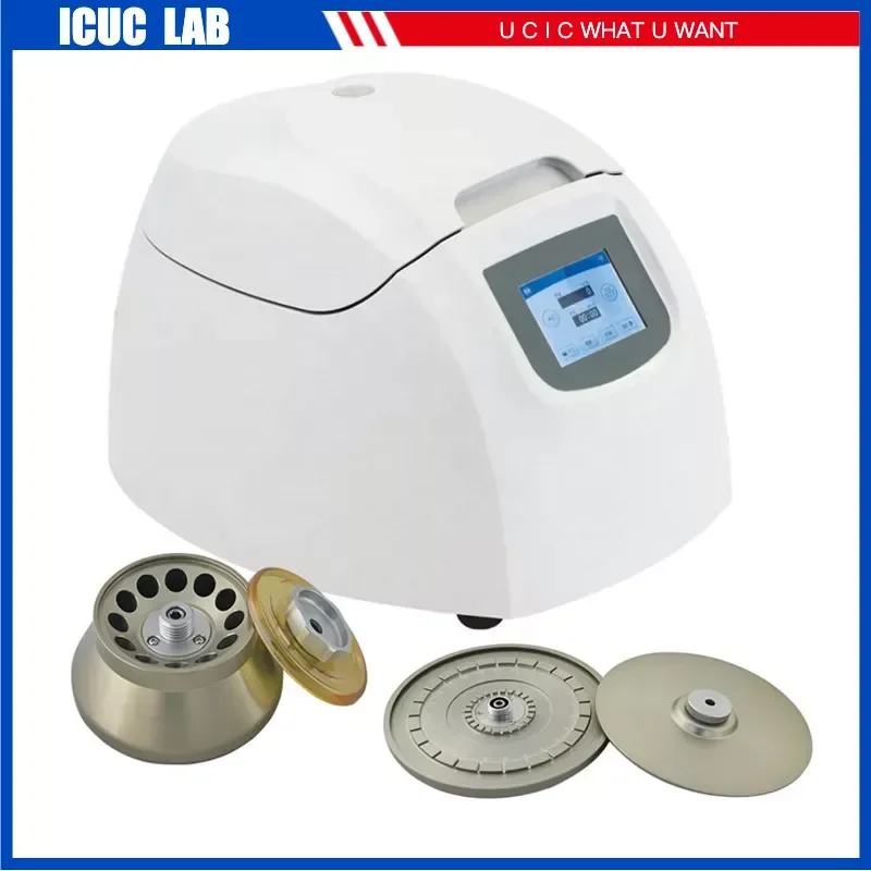 Tabletop Laboratory High Speed Centrifuge Benchtop 3.5inch HD Touch Screen Easy to Operate Mini Centrifuga Machine H1650K