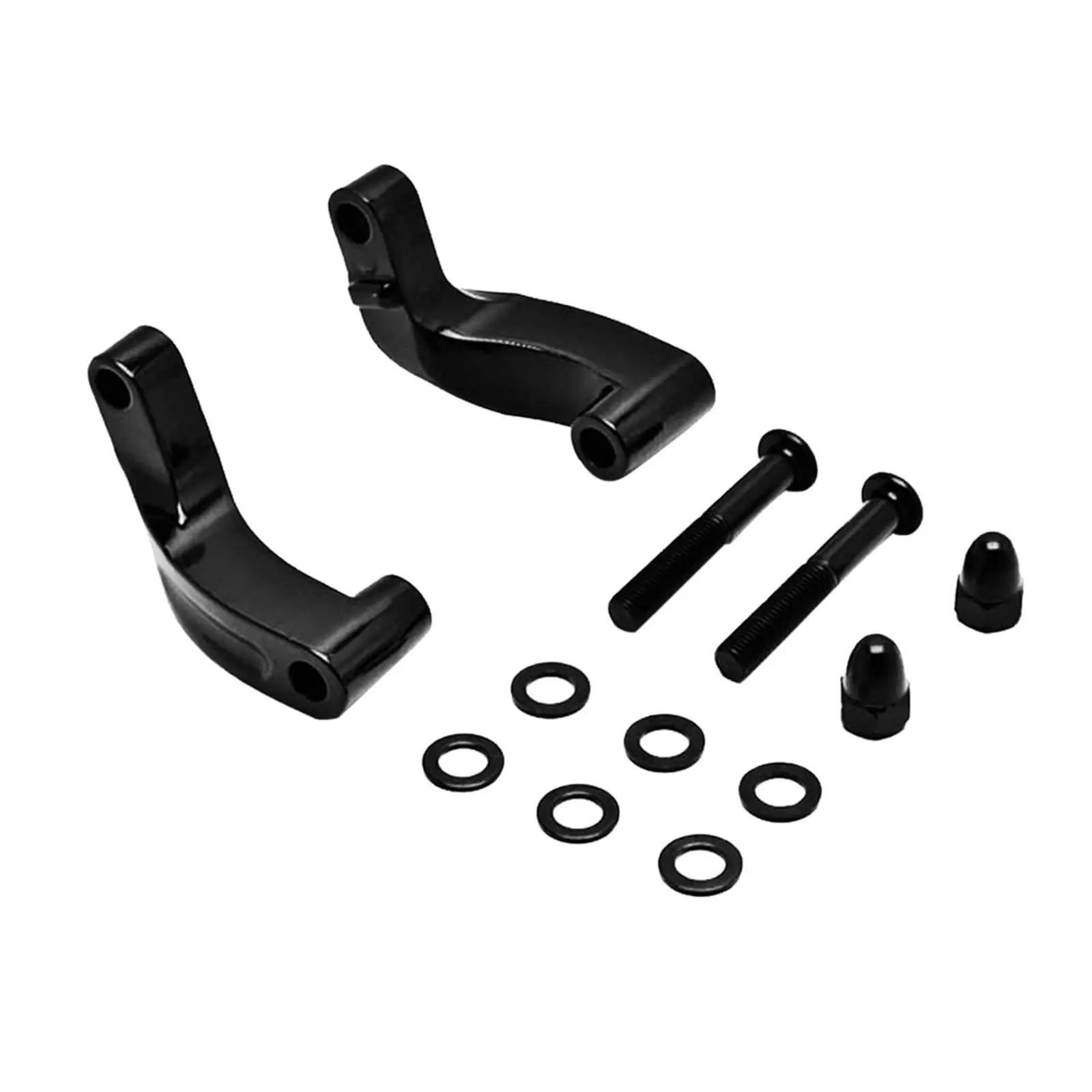 Mirror Mount Extension Adapter Aluminum Alloy Motorcycle Handlebar Mirrors Parts for Better Visibility