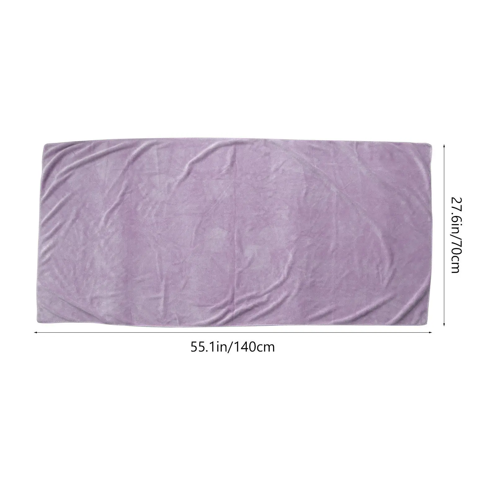 Large Microfiber Towel 70x140cm Quick Dry Bath Towel for Spa Beach Swimming Camping Light Purple - Women's Bath Wrap