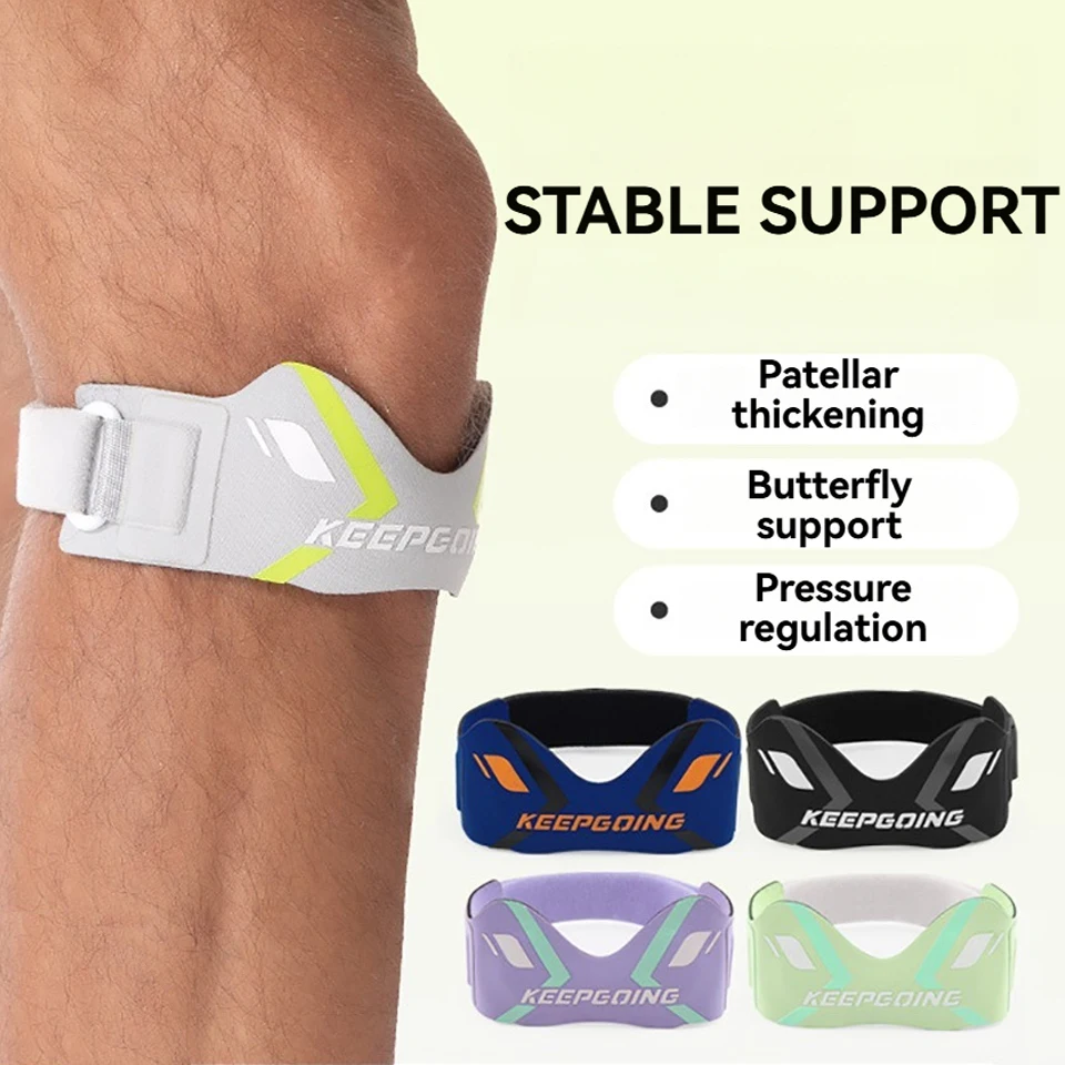 1/2Pcs Patellar Strap Shock Absorption Pressure Relief Ligament Injuries Muscle Strains Knee Brace Meniscus Protector Men Women