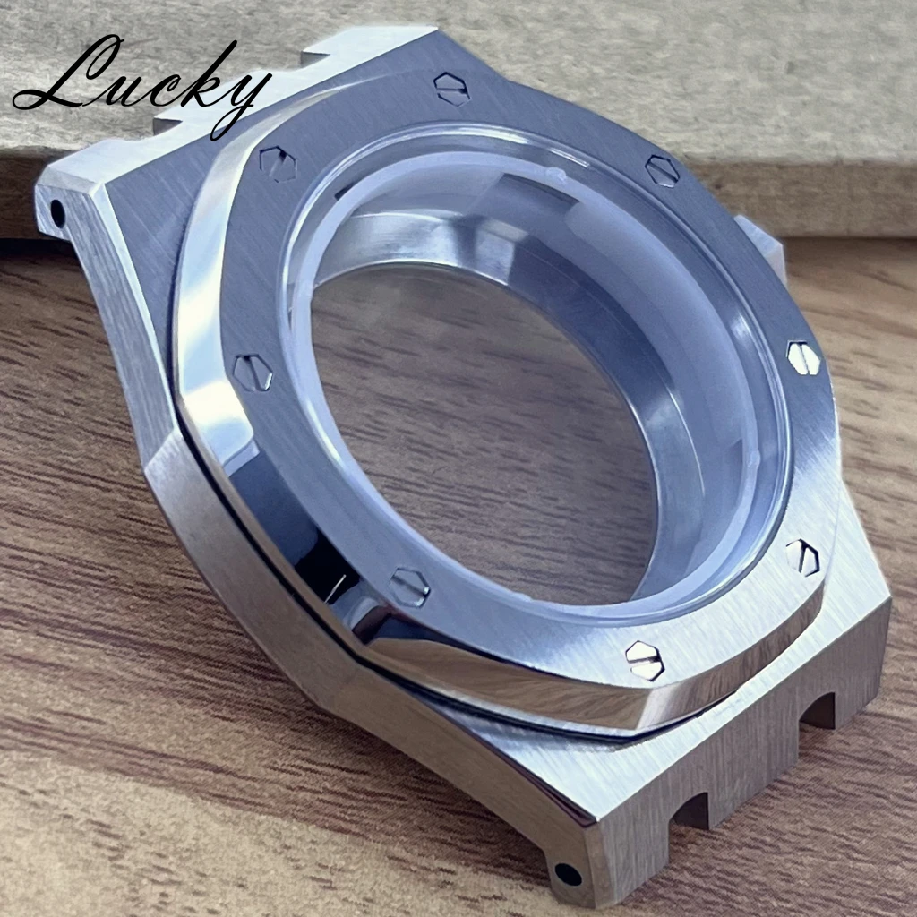 High Quality 41mm NH35 NH36 Watch Case Strap Sapphire Glass Stainless Steel Bracelet Dial Pointer for Automatic Movemen