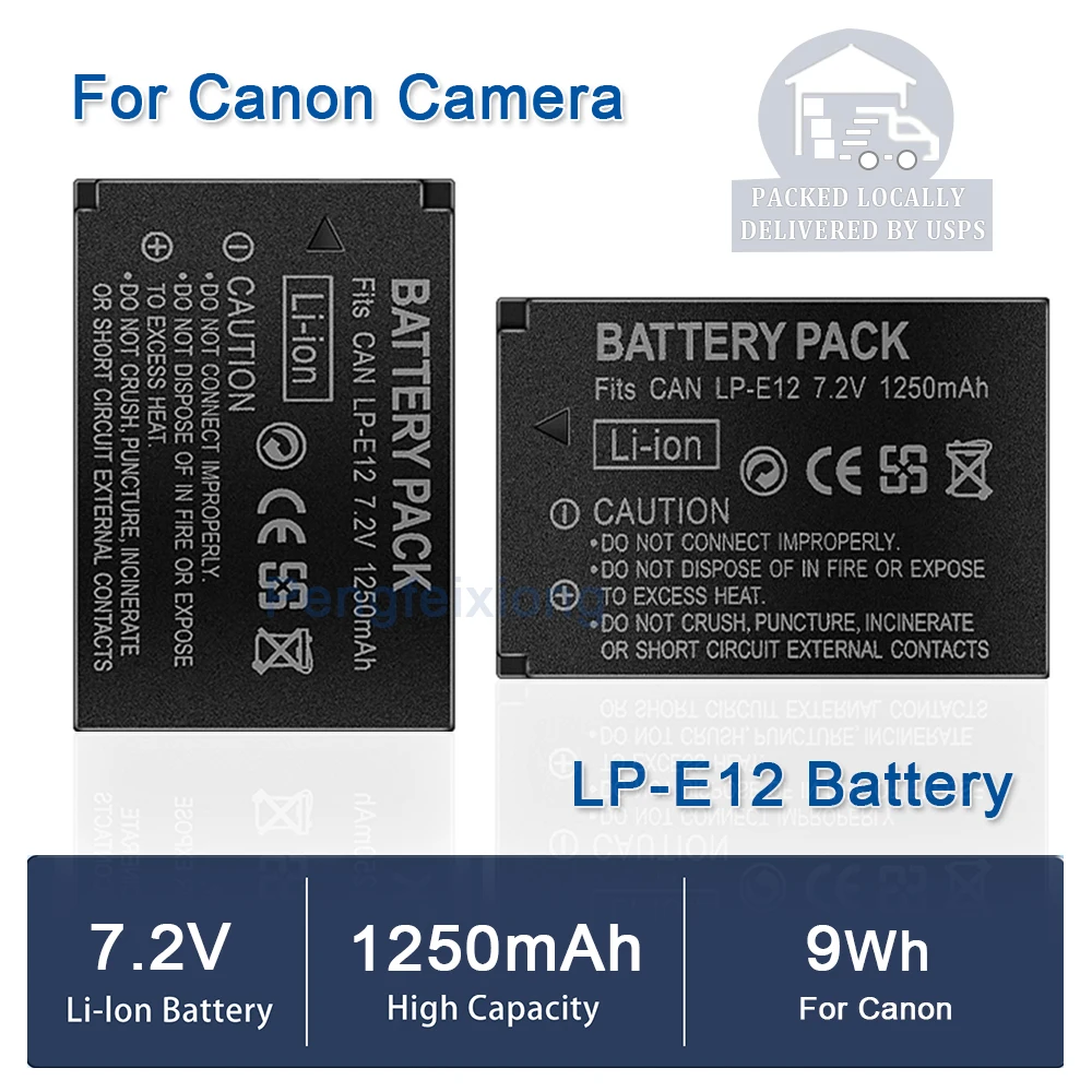 2PCS LP-E12 E12 LPE…