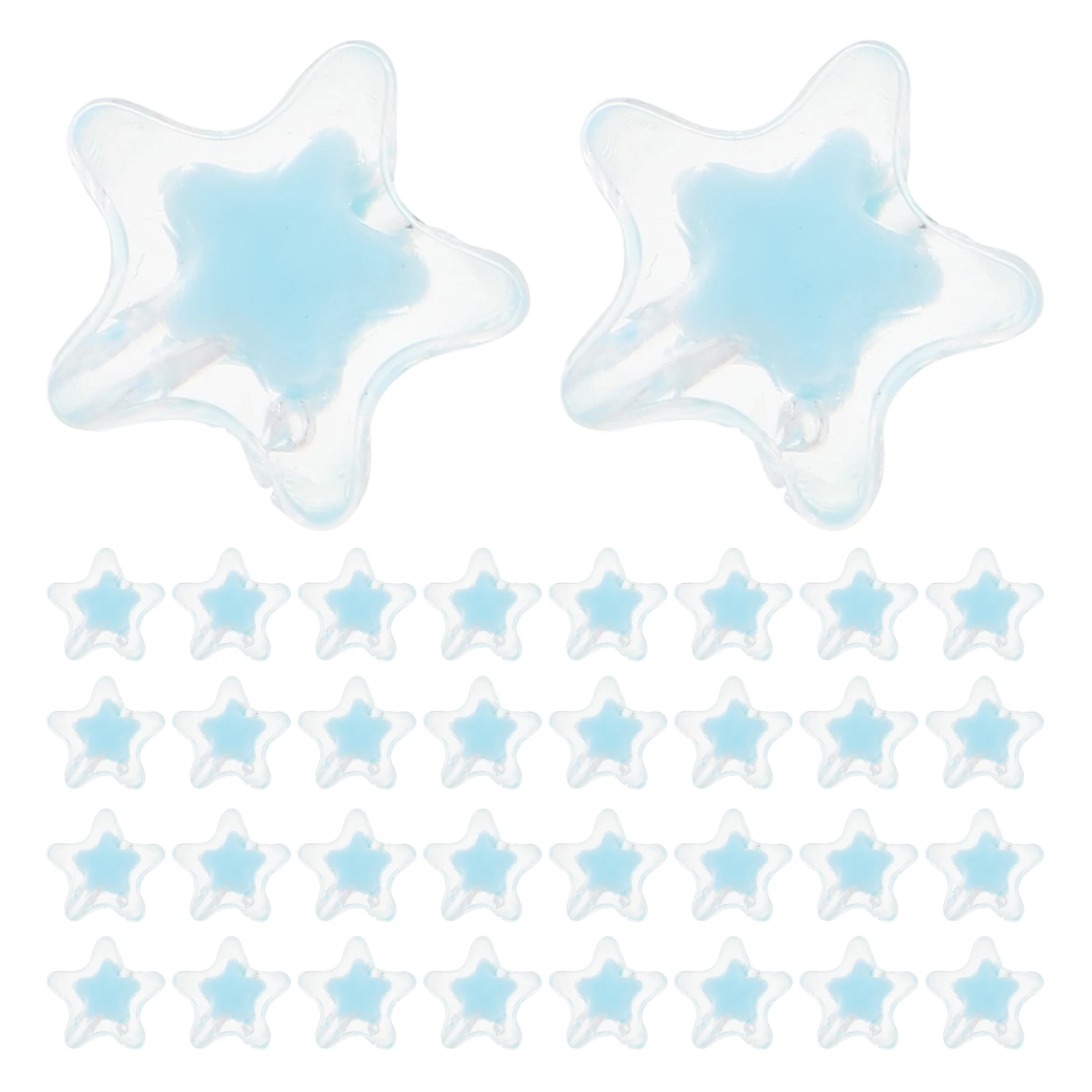 

100 Pcs Cute Beads for Jewelry Making Bulk Bracelet Spacer Craft Star Bracelets DIY