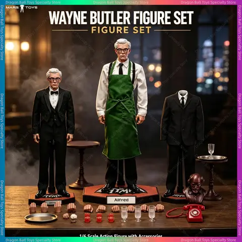 【In Stock】Original Mars Toys 1/6 Alfred 1966 Version Mat023 Action Figure Model Decor Ornament Trendy Toy Birthday Xmas Gift