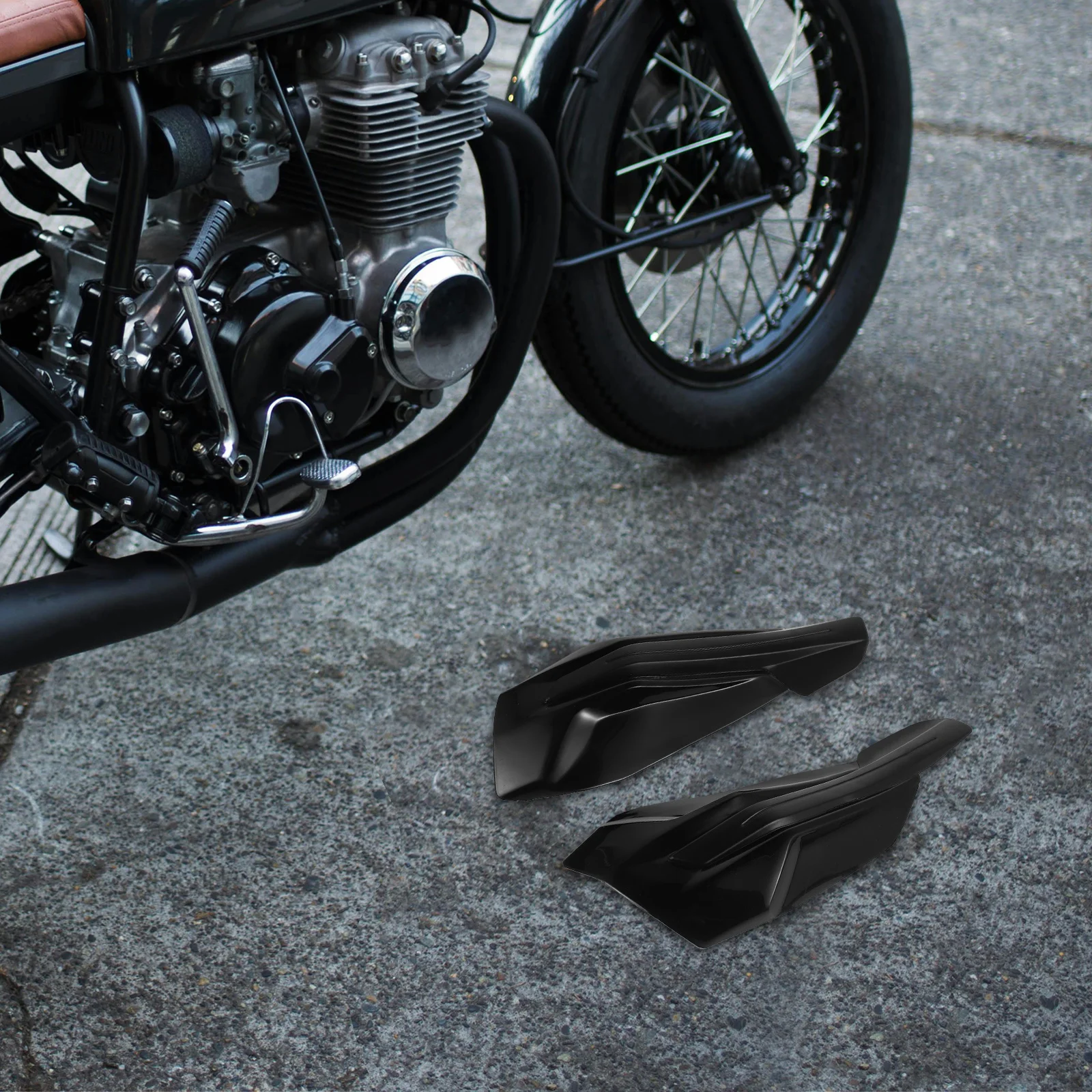 1 زوج العالمي الأسود Handguards يندبروف المقود حماية للدراجات الترابية الدراجات البخارية على الطرق الوعرة ركوب دراجة نارية واقي من الرياح