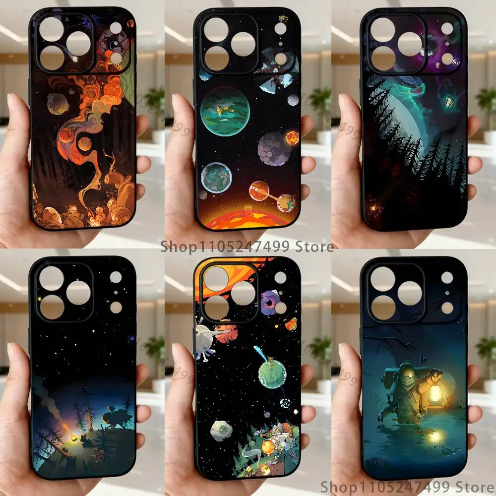 

O-Outer Wilds Game Phone Case For iPhone 17,16,15,14,13,12,11,Pro Max,XSX,,XR,SE,Mini,8,7,Soft Silicone Black Cover