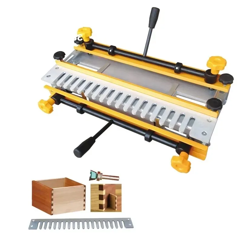 DT24 Dovetail Tenoner Machine 12 Inch Woodworking Jointer For Cabinet Furniture And Half Blind Joint Template Milling