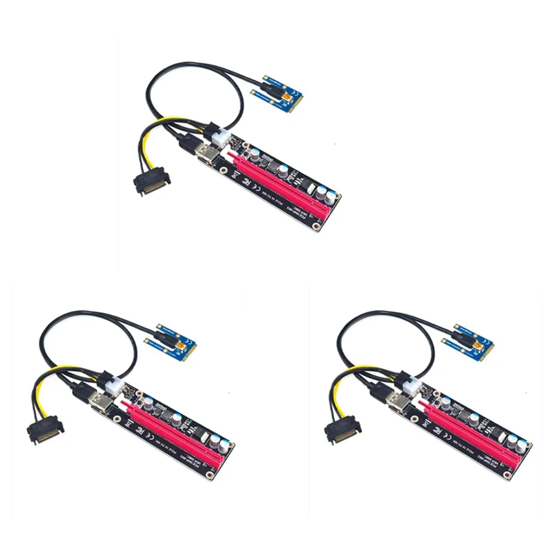 

3X Mini Pcie к PCI Express 16X подъемник для ноутбука внешняя графическая карта EXP GDC BTC Майнер Φ PCI-E слот