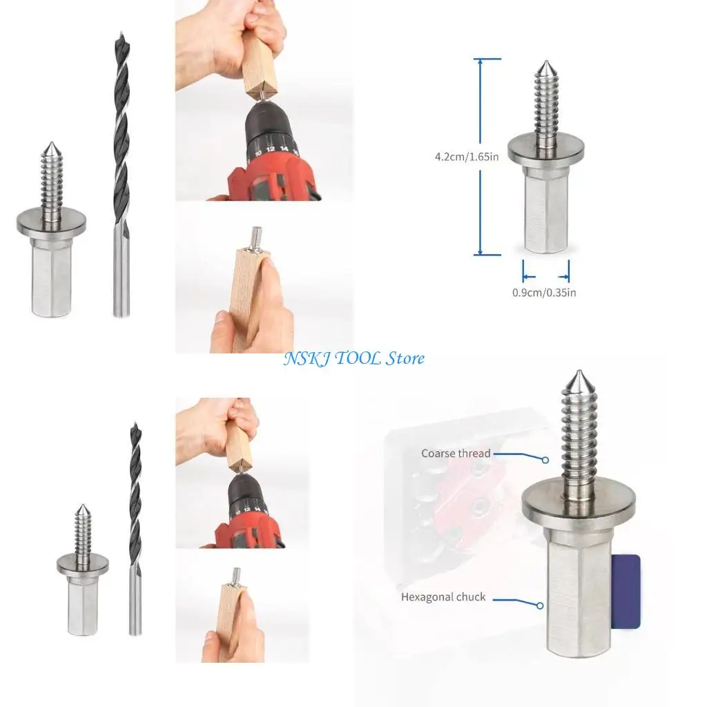 L8RC Stainless Steel Head Three-pointed Drill For Woodworking Electric Drill