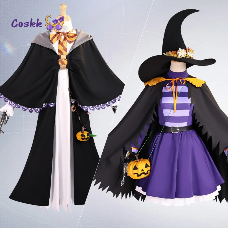 

Anime Frieren/Fern Cosplay Costume Halloween Character Pumpkin Cape Lolita Dress School Party Dress Up festival Outfit Woman