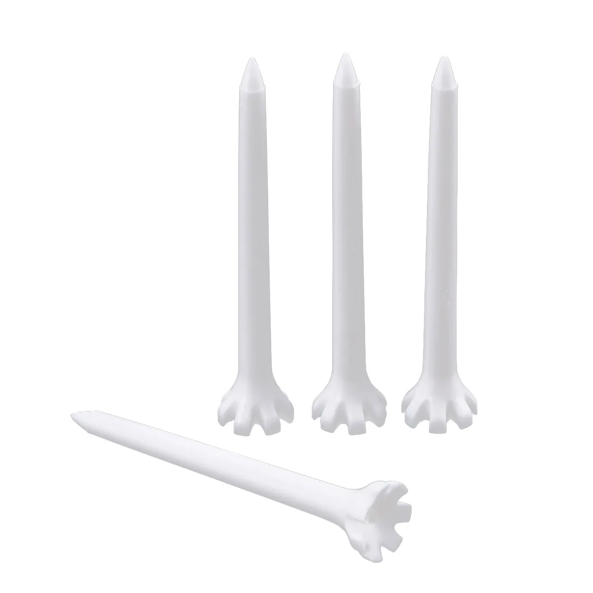 

100 шт. пластиковых ти для гольфа, экологически чистые, 70 мм, незаменимые аксессуары для тренировок на открытом воздухе