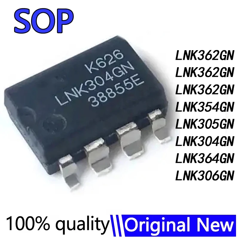 10Pcs/Lot LNK306GN LNK306 LNK364GN LNK304GN LNK305GN SOP-7 LNK305 LNK306 LNK304 LNK364 SMD LNK363GN LNK362GN LNK354GN LNK586GG