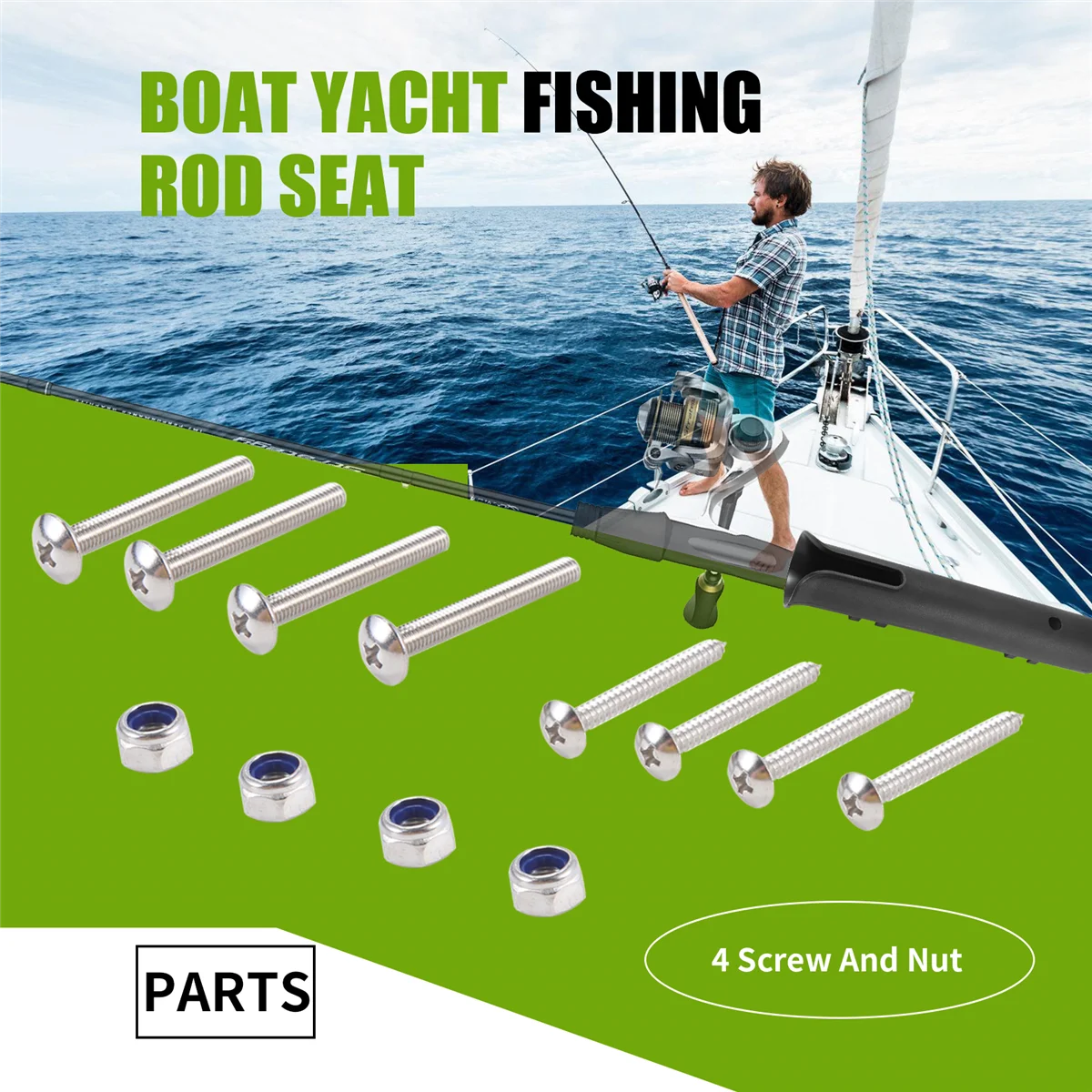 2Pcs Fishing Rod Holder Fishing Pole Rack Ship Fish Rod Tube Yacht Fishing Rod Frame for BoatJAS