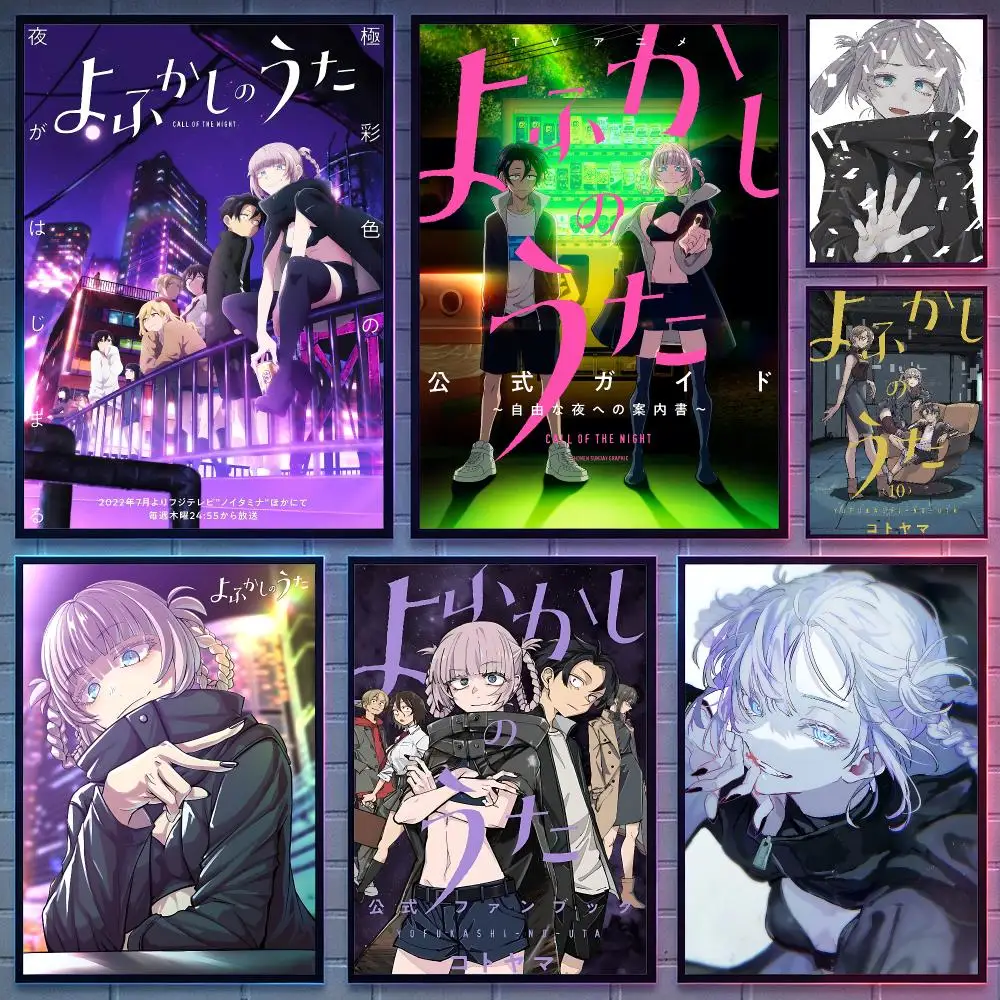 Call of the Night Poster HD Poster Anime Aesthetic Wall Art For Game Anime Lovers Bedroom Gaming Room Decor Ideal Gift