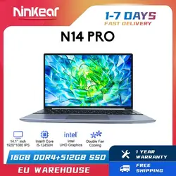 Ninkear laptop n14 pro 14-zoll ips full hd intel core i5-12450H 16gb ram 512gb ssd tragbarer computer windows 11 notebook ultra